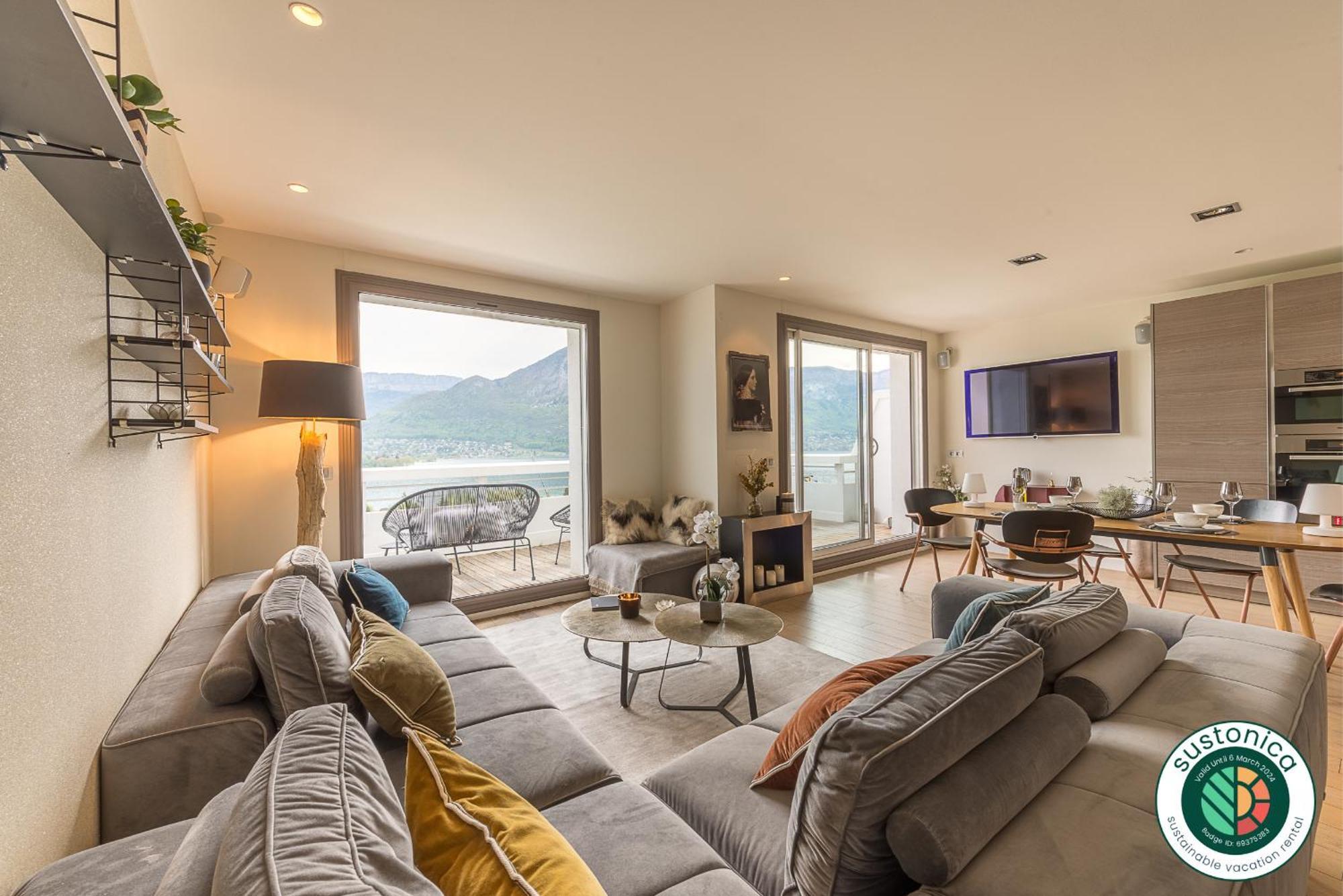 Annecy Lake, Luxury Top Floor Apartment - Lla Selections By Location Lac آنسي المظهر الخارجي الصورة